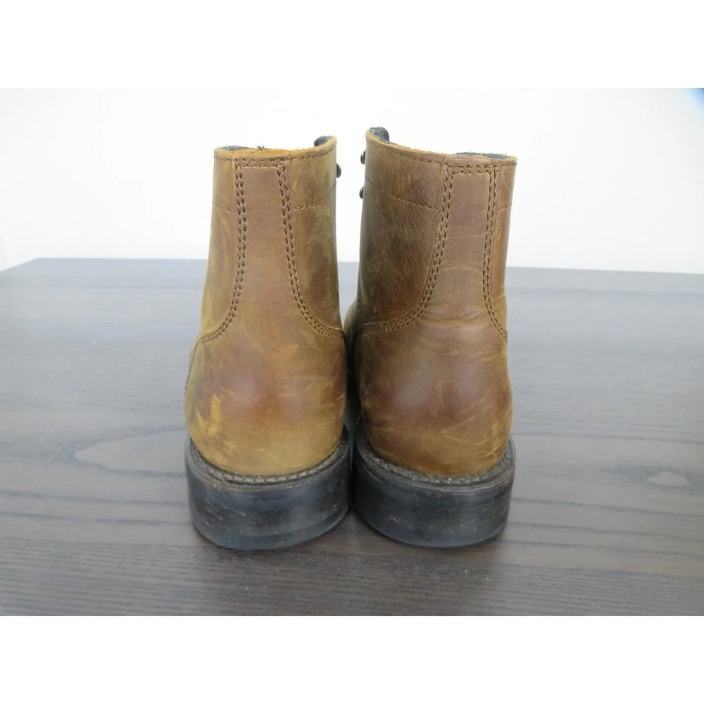 Thursday Boot Co Captain Boots Mens 9.5 Brown Leather Cap Toe Ankle Everyday